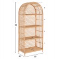 ΒΙΒΛΙΟΘΗΚΗ SIMOK HM9552 ΑΠΟ ΦΥΣΙΚΟ RATTAN ΣΕ ΦΥΣΙΚΟ ΧΡΩΜΑ 80x40x182Υεκ.