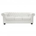 ΚΑΝΑΠΕΣ 3ΘΕΣΙΟΣ T.CHESTERFIELD HM3009.02 ΤΕΧΝΟΔΕΡΜΑ ΛΕΥΚΟ ΜΑΤ 208x90x73 εκ.