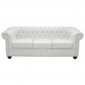 ΚΑΝΑΠΕΣ 3ΘΕΣΙΟΣ T.CHESTERFIELD HM3009.02 ΤΕΧΝΟΔΕΡΜΑ ΛΕΥΚΟ ΜΑΤ 208x90x73 εκ.