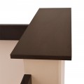 ΓΡΑΦΕΙΟ ΥΠΟΔΟΧΗΣ DALTON HM2068.01 ΜΕΛΑΜΙΝΗ ΣΕ WENGE-ΜΠΕΖ 240x80x106Υεκ.
