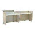 ΓΡΑΦΕΙΟ ΥΠΟΔΟΧΗΣ DALTON HM2068.02 ΜΕΛΑΜΙΝΗ ΣΕ SONAMA-ΜΠΕΖ 240x80x106Υεκ.