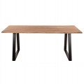 ΤΡΑΠΕΖΙ ΤΡΑΠΕΖΑΡΙΑΣ SOFIA SLIM HM8501.11 ΑΠΟ ΜΑΣΙΦ ΞΥΛΟ ΑΚΑΚΙΑΣ 200x100x77Υ εκ.