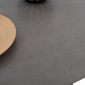 ΤΡΑΠΕΖΙ ΤΡΑΠΕΖΑΡΙΑΣ SYNTEC HM9308.03 SINTERED STONE ΓΚΡΙ ΜΕΤΑΛΛΙΚΑ ΠΟΔΙΑ 160x90x75Υεκ.