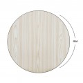 ΕΠΙΦΑΝΕΙΑ ΤΡΑΠΕΖΙΟΥ ΑΠΟ MDF Φ60 HM8436.03 ΔΡΥΣ ΜΑΥΡΟ