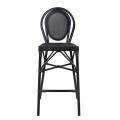 ΣΚΑΜΠΟ ΑΛΟΥΜΙΝΙΟΥ AZARIA HM5060 BAMBOO LOOK ΜΑΥΡΟ ΜΕ TEXTLINE 44x52x115Υεκ.