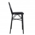 ΣΚΑΜΠΟ ΑΛΟΥΜΙΝΙΟΥ AZARIA HM5060 BAMBOO LOOK ΜΑΥΡΟ ΜΕ TEXTLINE 44x52x115Υεκ.