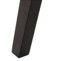 ΚΑΡΕΚΛΑ HANA HM9746.01 RUBBERWOOD ΣΕ ΜΑΥΡΟ ΧΡΩΜΑ-ΜΠΕΖ ΥΦΑΣΜΑ 55x60x84Yεκ.
